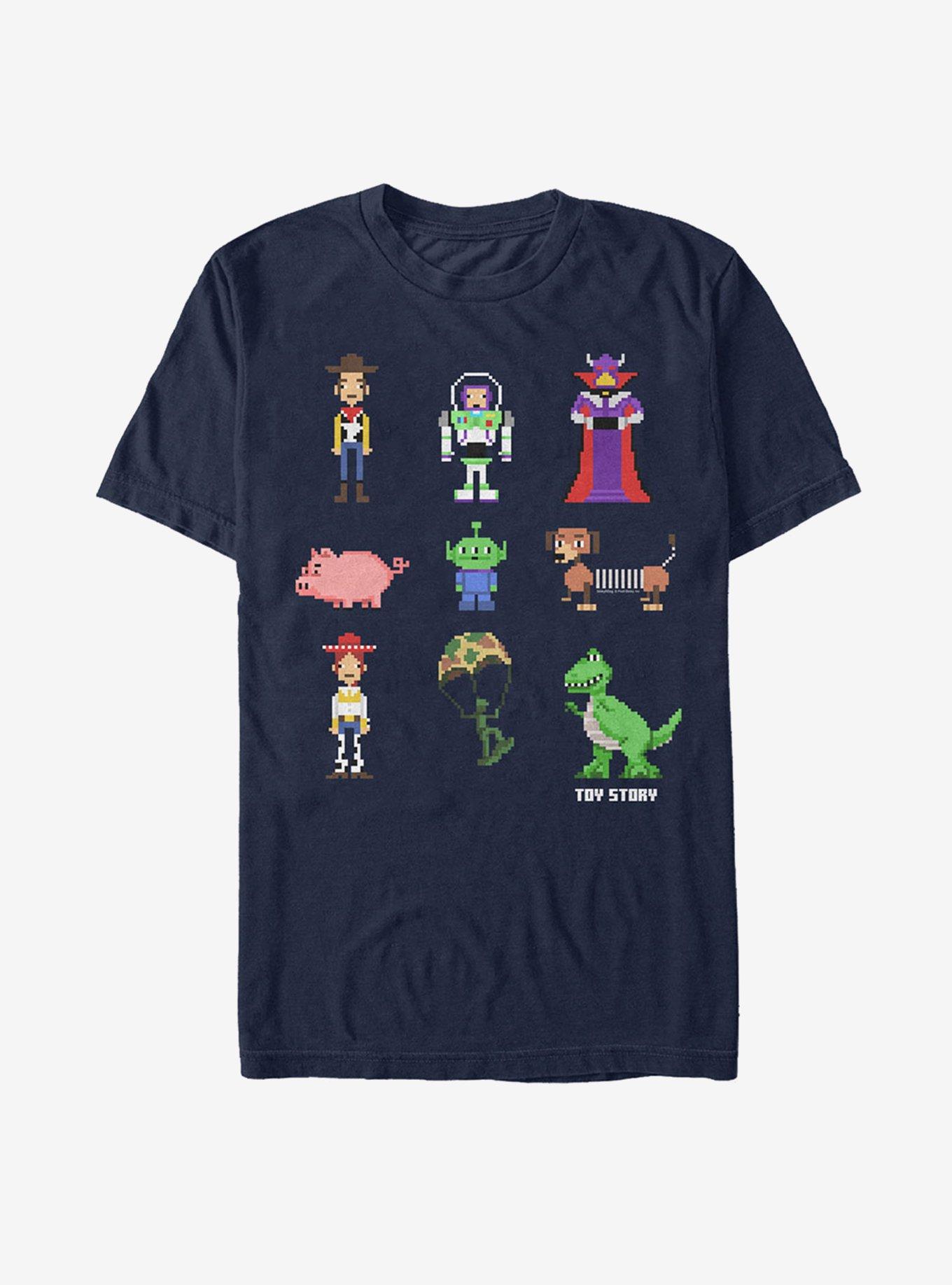 Disney Pixar Toy Story Pixel Characters T-Shirt, , hi-res