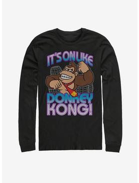 Nintendo Donkey Kong It's On Long Sleeve T-Shirt, , hi-res