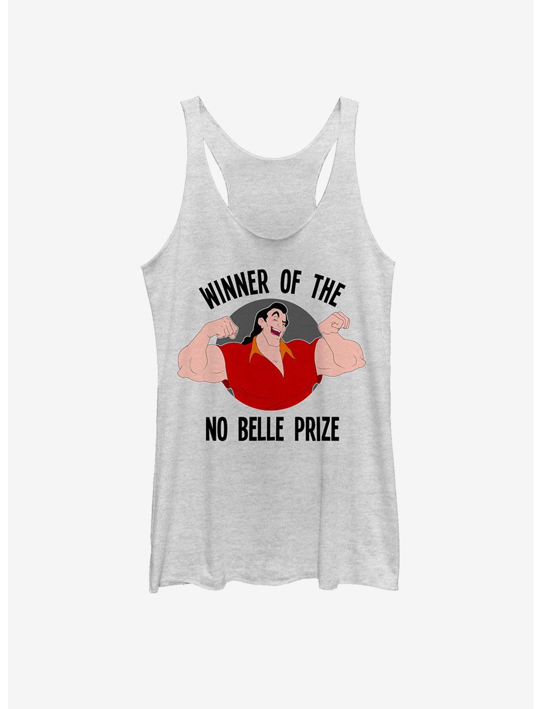 Disney Beauty and the Beast Gaston No Belle Prize Womens Tank, WHITE HTR, hi-res