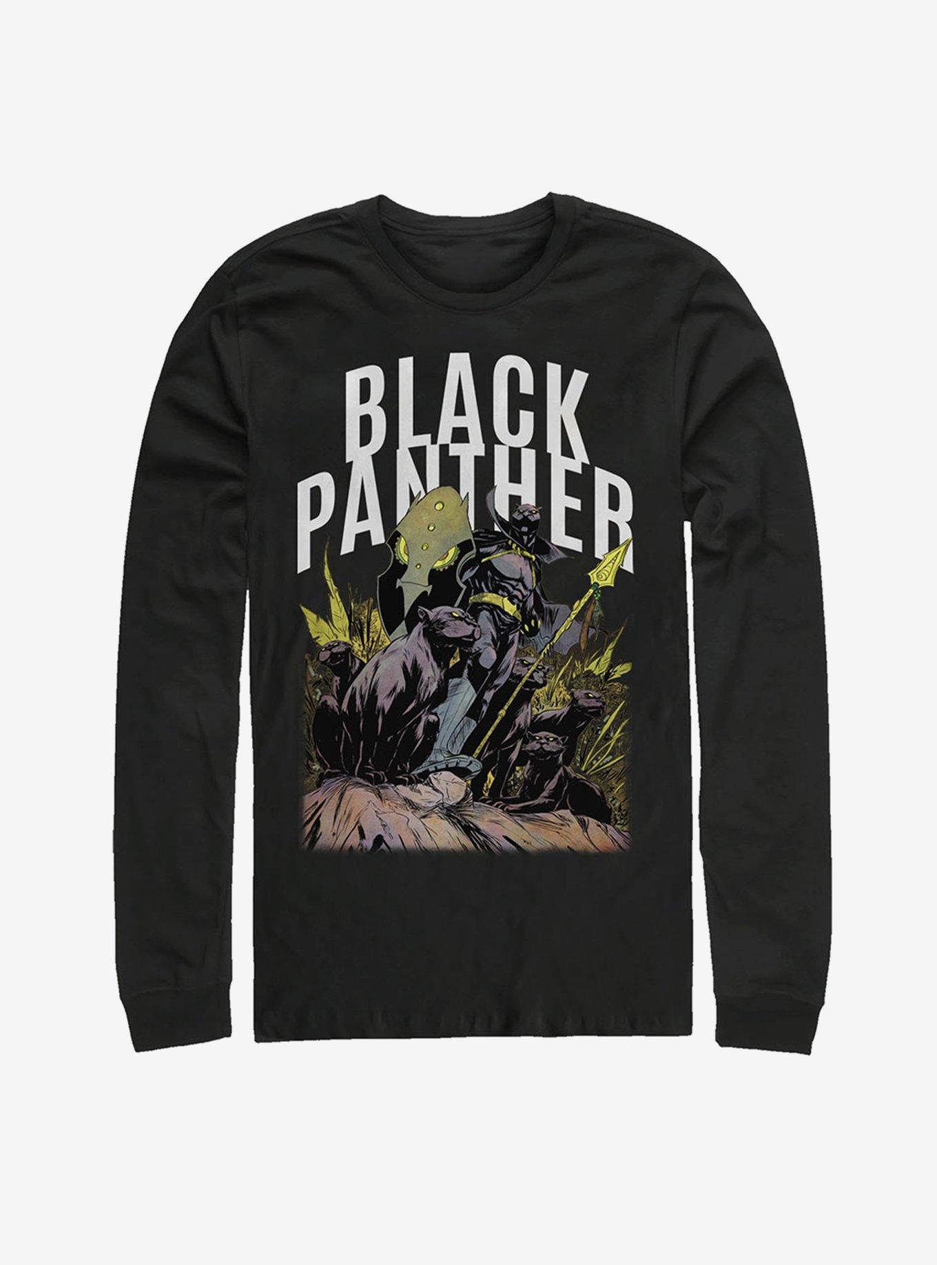 Marvel Black Panther Army Long Sleeve T-Shirt, BLACK, hi-res