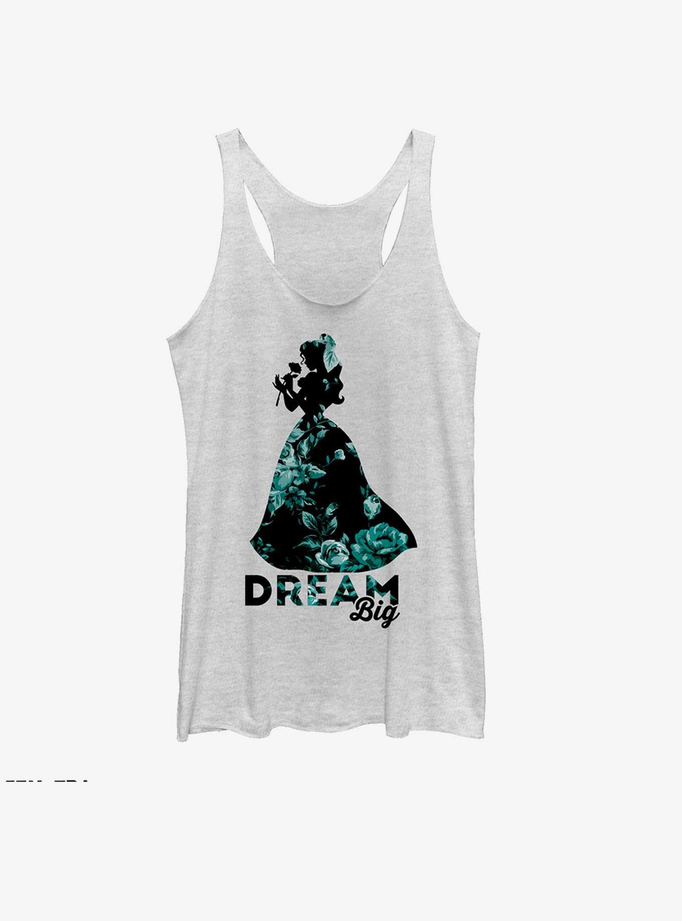 Disney Beauty and the Beast Belle Dream Big Floral Print Womens Tank, , hi-res