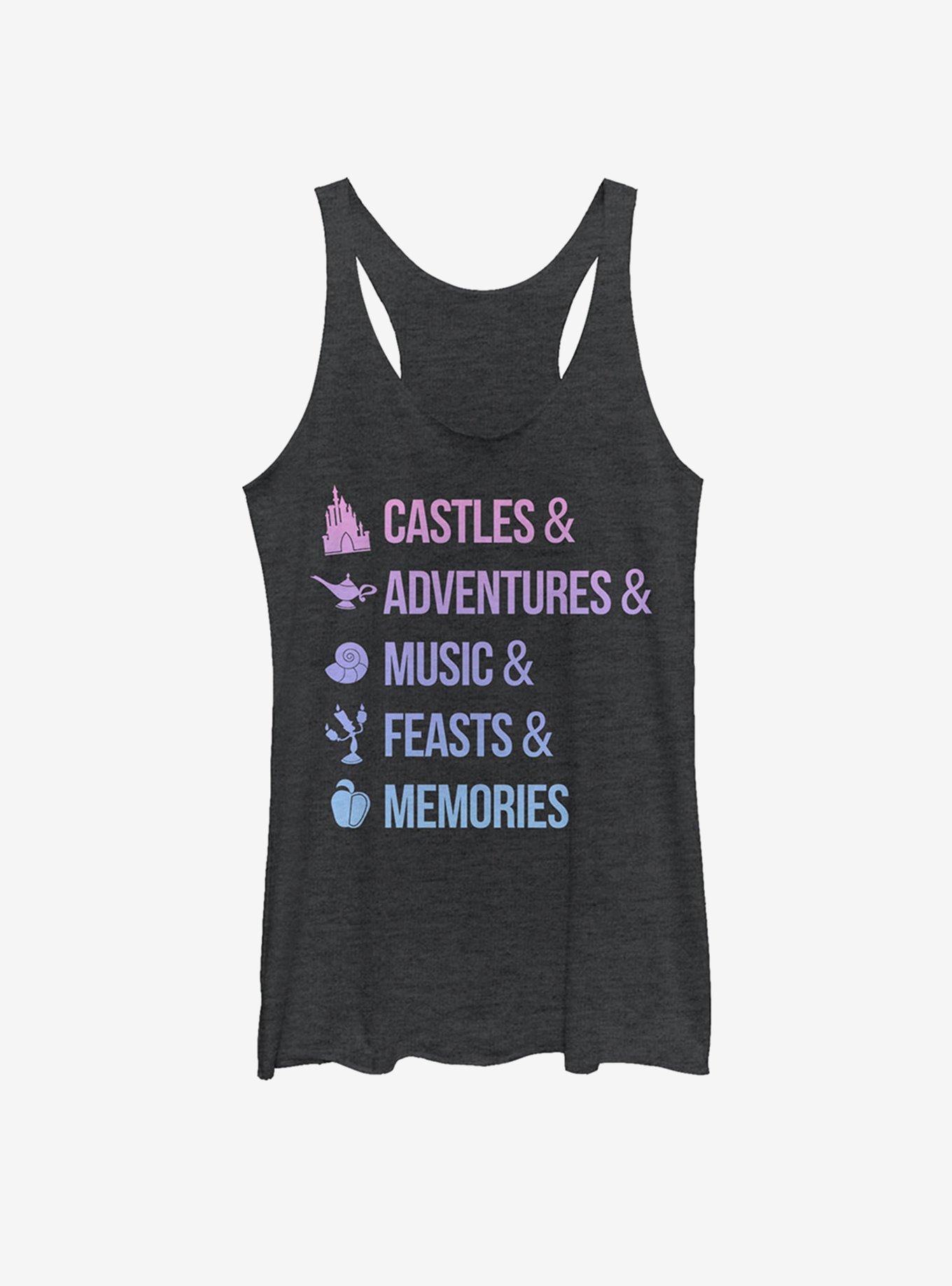 Disney Princess Keywords Womens Tank, BLK HTR, hi-res