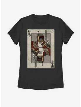 Star Wars Boba Fett Playing Card Womens T-Shirt, , hi-res