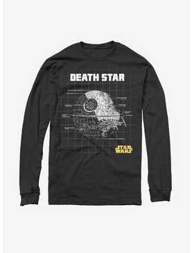 Star Wars Death Star Schematics Long Sleeve T-Shirt, , hi-res