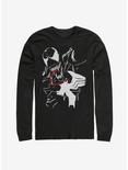 Marvel Venom Paint Print Long Sleeve T-Shirt, BLACK, hi-res