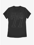 Star Wars Rebel 77 Womens T-Shirt, BLACK, hi-res