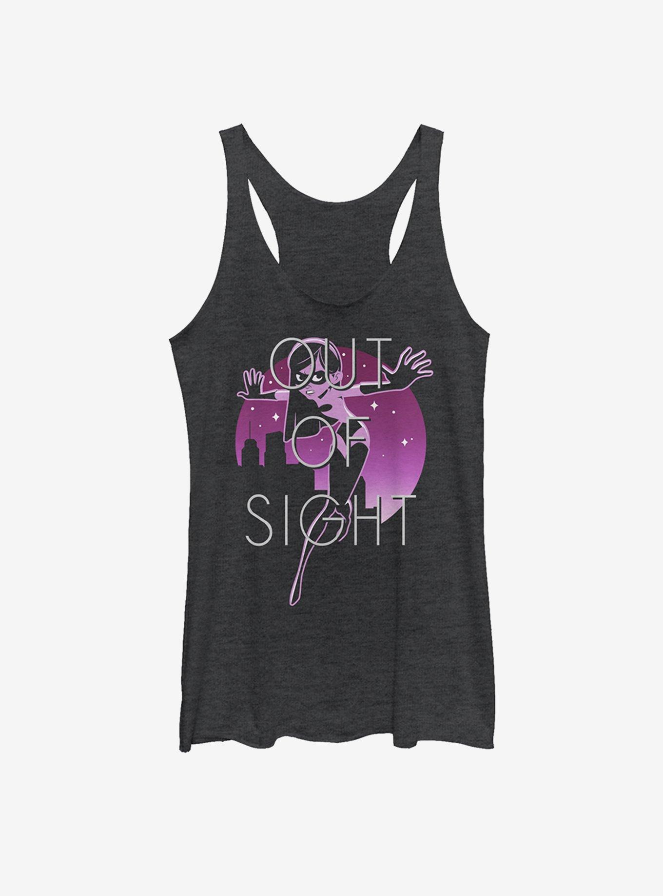 Disney Pixar Incredibles Violet Out of Sight Womens Tank, BLK HTR, hi-res