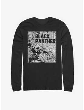 Marvel Black Panther Chalk Print Long Sleeve T-Shirt, , hi-res