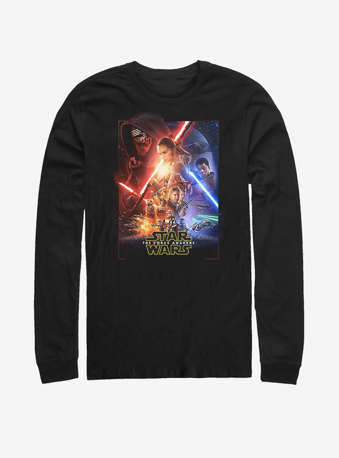 Star Wars The Force Awakens Movie Poster Long Sleeve T-Shirt, , hi-res