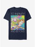 Disney Pixar Toy Story Infinity and Beyond Rainbow T-Shirt, NAVY, hi-res