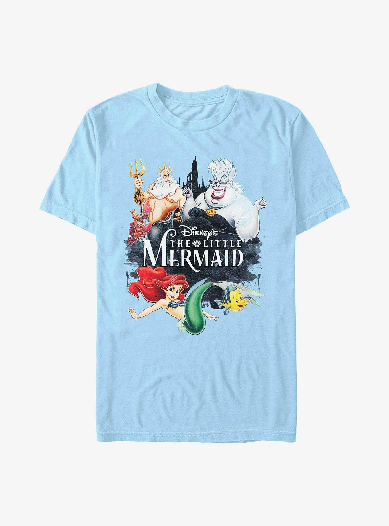 Disney The Little Mermaid Vintage Characters T-Shirt, , hi-res