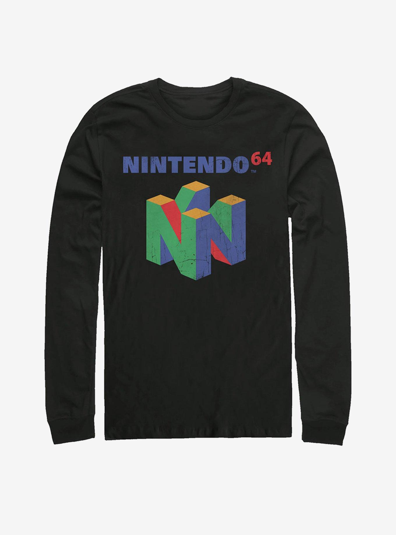 Nintendo Classic N64 Logo Long Sleeve T-Shirt, , hi-res