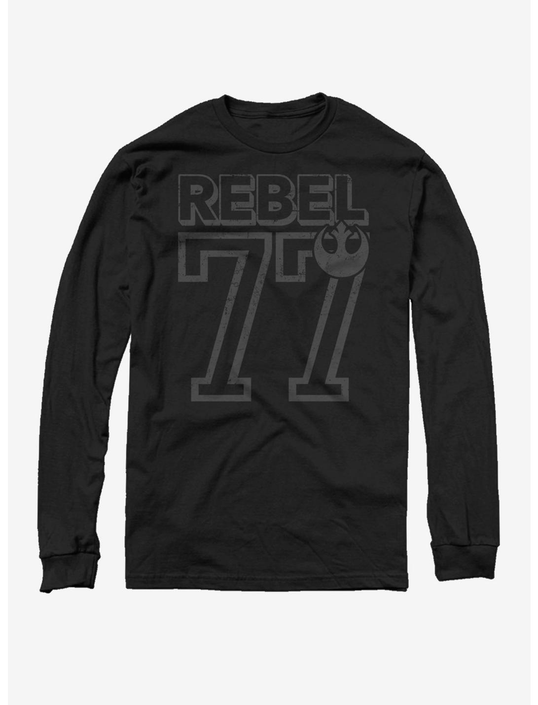 Star Wars Rebel 77 Long Sleeve T-Shirt, BLACK, hi-res