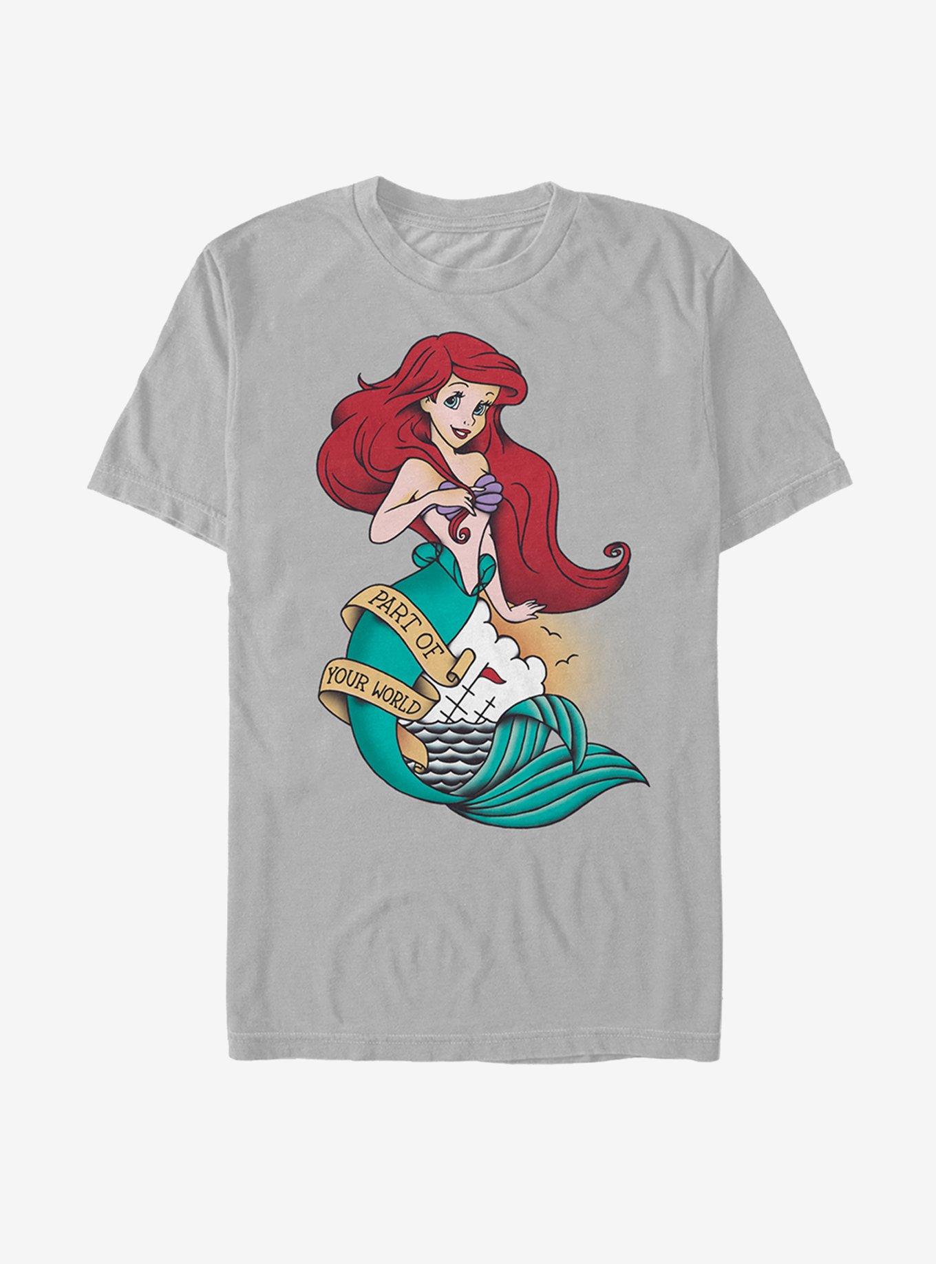 Disney The Little Mermaid Ariel Tattoo T-Shirt, , hi-res