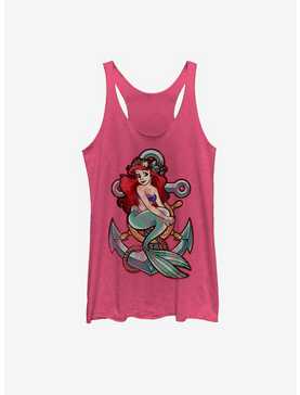Disney The Little Mermaid Ariel Vintage Anchor Womens Tank, , hi-res