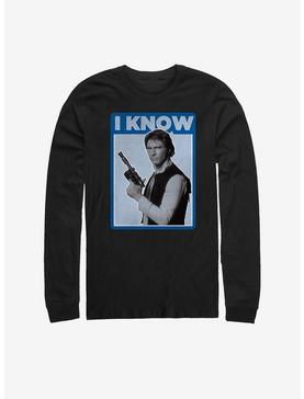 Star Wars Han Solo Quote I Know Long Sleeve T-Shirt, , hi-res