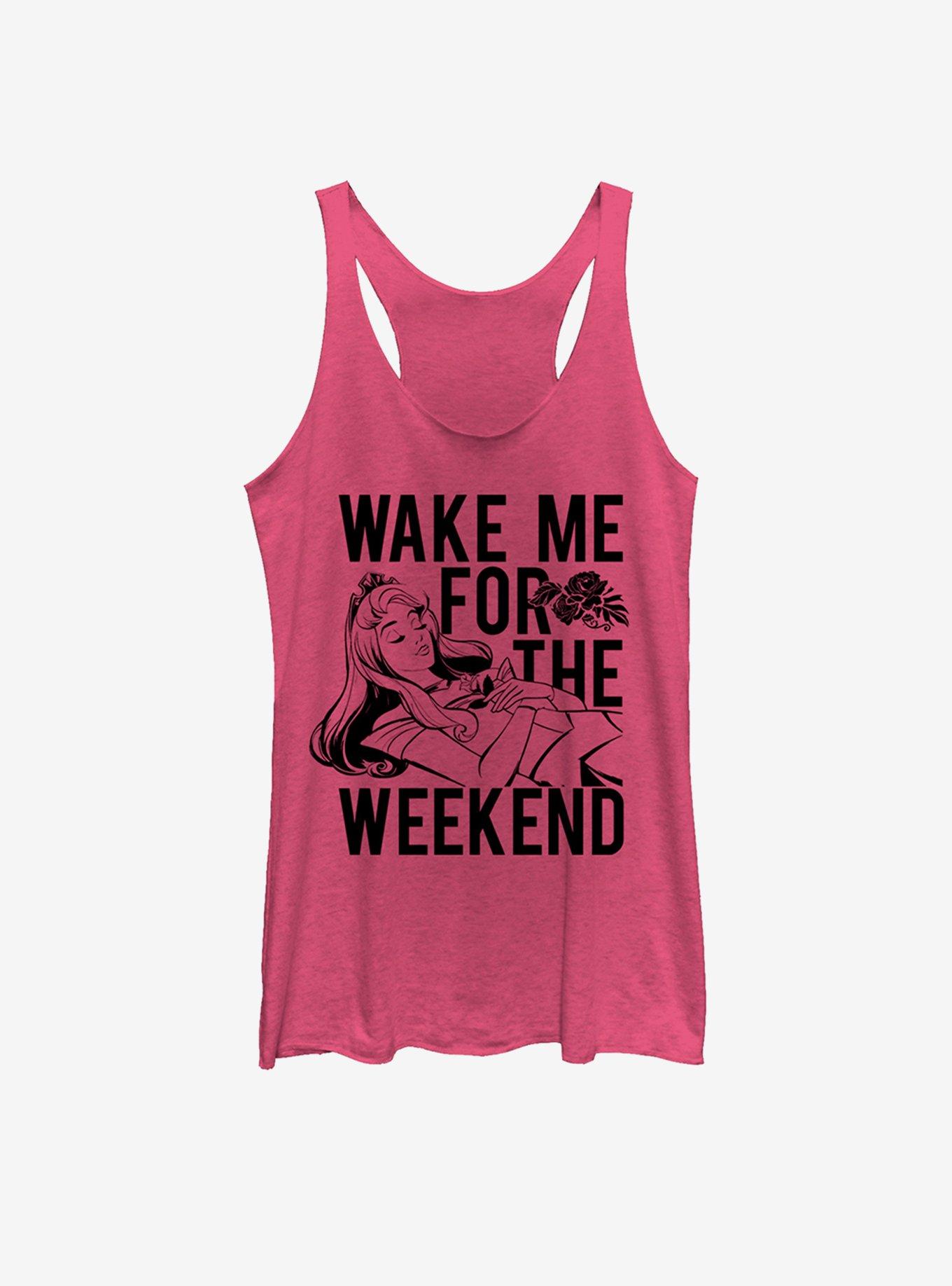 Disney Sleeping Beauty Wake Me for Weekend Womens Tank, , hi-res