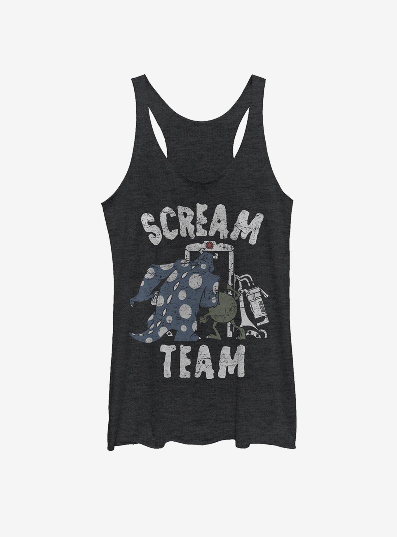 Disney Pixar Monsters, Inc. Scream Team Womens Tank, BLK HTR, hi-res