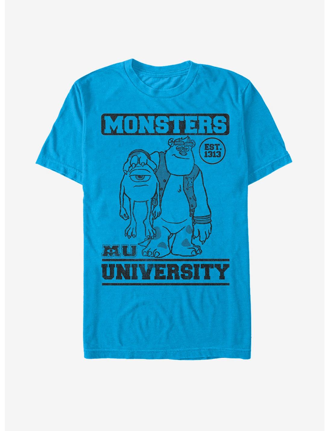 Disney Pixar Monsters University College Friends Est. 1313 T-Shirt, TURQ, hi-res