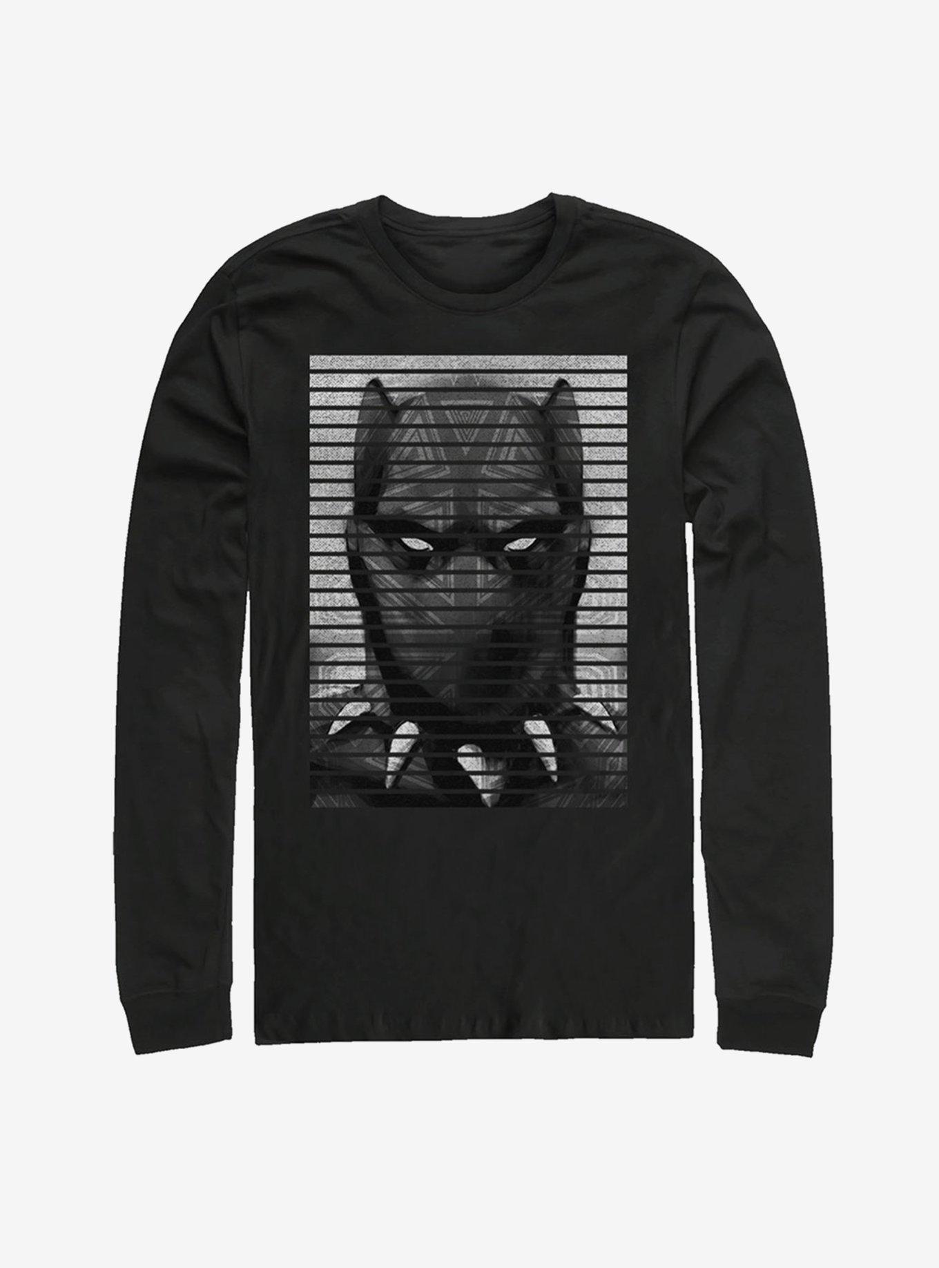 Marvel Black Panther Striped Profile Long Sleeve T-Shirt, , hi-res