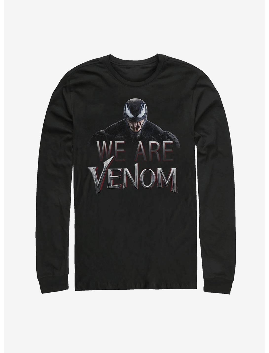 Marvel We Are Venom Film Logo Long Sleeve T-Shirt, BLACK, hi-res