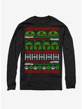 Star Wars Boba Fett Ugly Christmas Sweater Long Sleeve T-Shirt, BLACK, hi-res