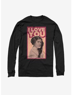 Star Wars Princess Leia Quote I Love You Long Sleeve T-Shirt, , hi-res