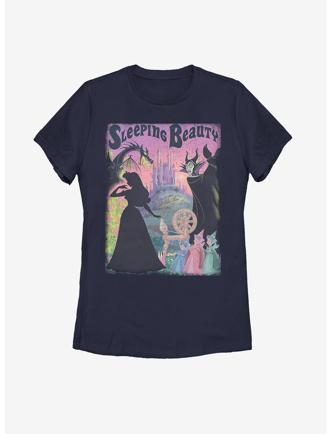 Disney Sleeping Beauty Silhouettes Womens T-Shirt, NAVY, hi-res