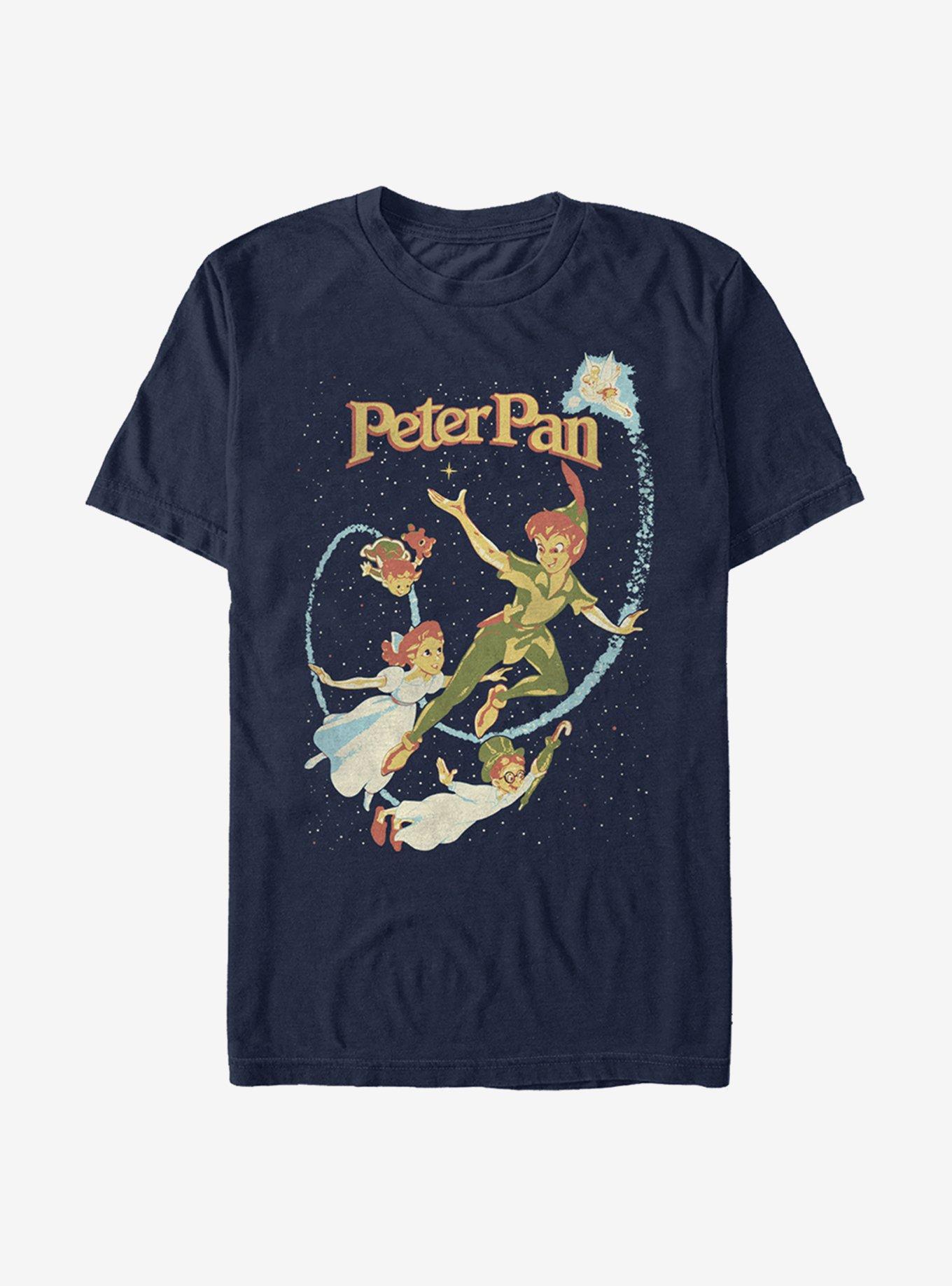 - Pan BLUE T-Shirt Flight Wish BoxLunch | Peter Disney