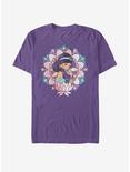 Disney Aladdin Jasmine Lotus Flower T-Shirt, PURPLE, hi-res