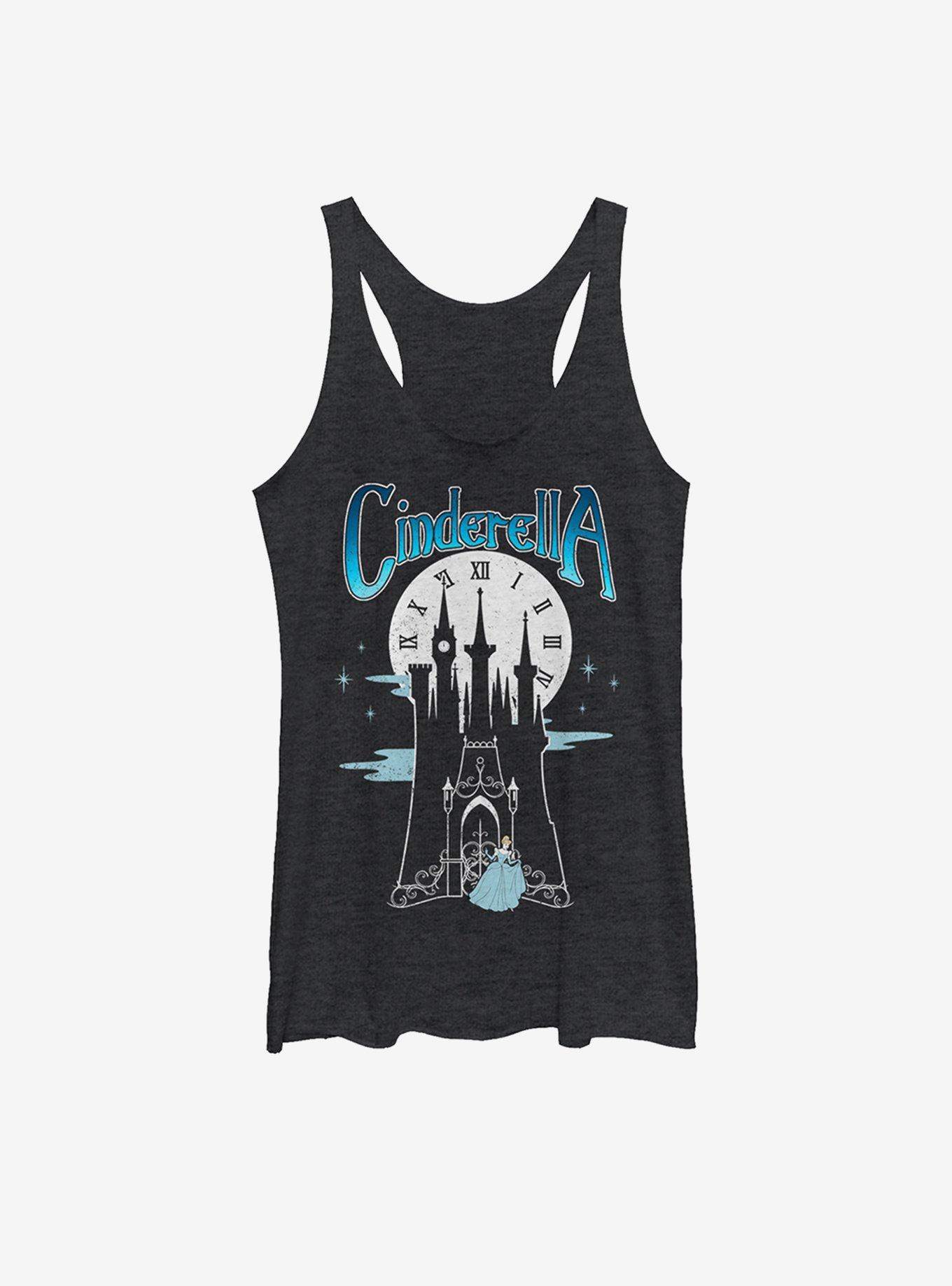 Disney Cinderella Midnight at the Castle Womens Tank, BLK HTR, hi-res