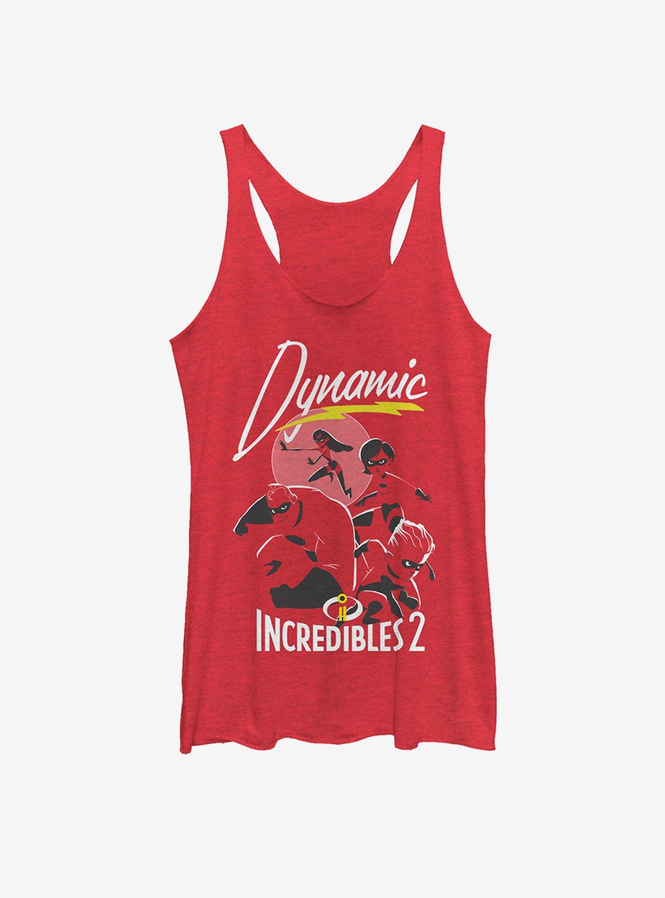 Disney Pixar Incredibles Dynamic Family Womens Tank, RED HTR, hi-res