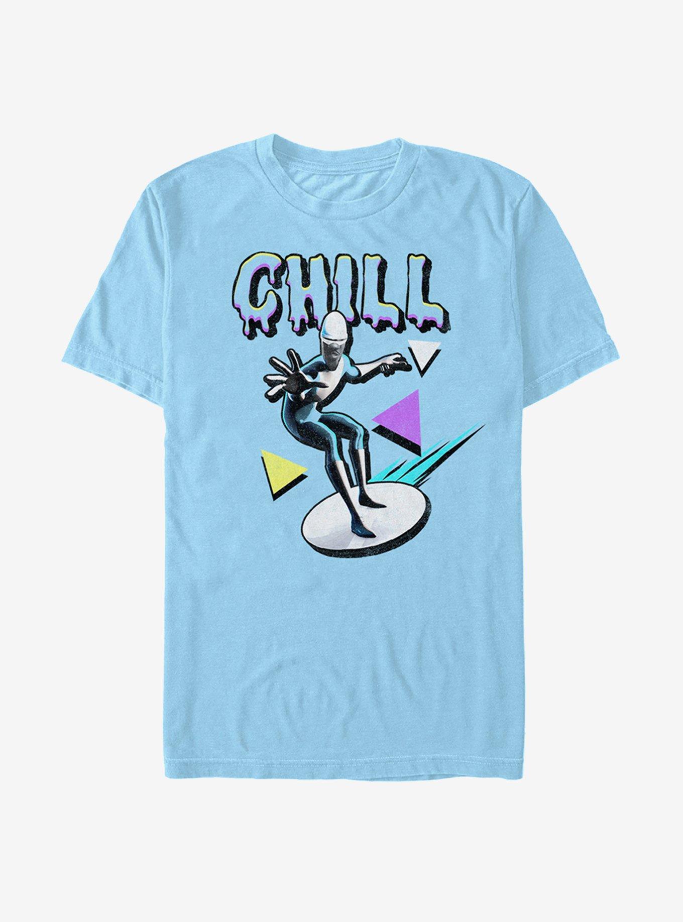 Disney Pixar Incredibles Frozone Retro Chill T-Shirt, LT BLUE, hi-res