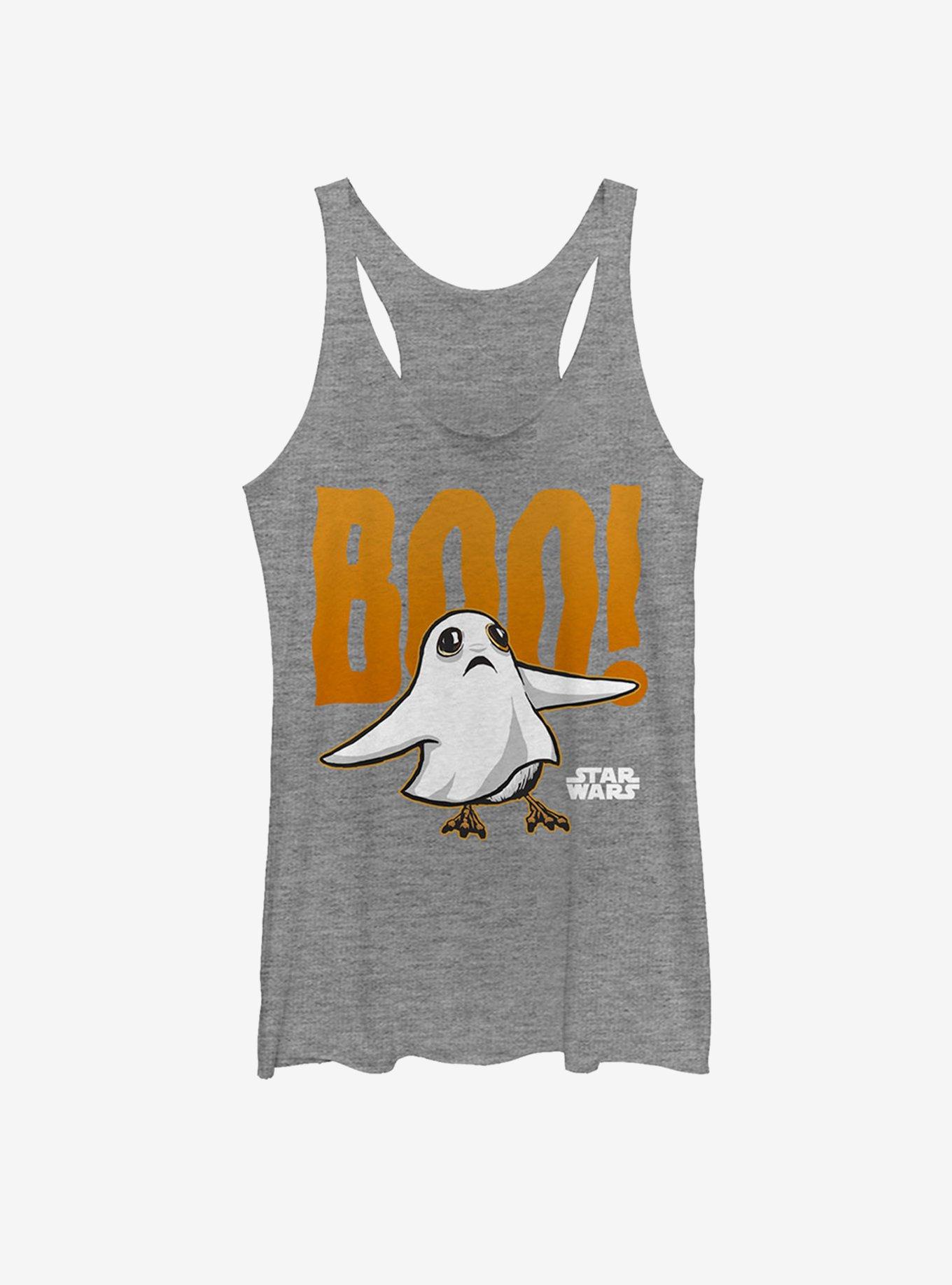 Star Wars Halloween Porg Ghost Womens Tank, GRAY HTR, hi-res