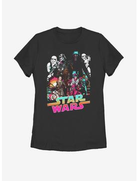 Star Wars The Force Awakens Cartoon Womens T-Shirt, , hi-res