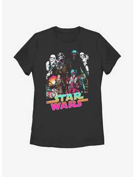 Star Wars The Force Awakens Cartoon Womens T-Shirt, , hi-res