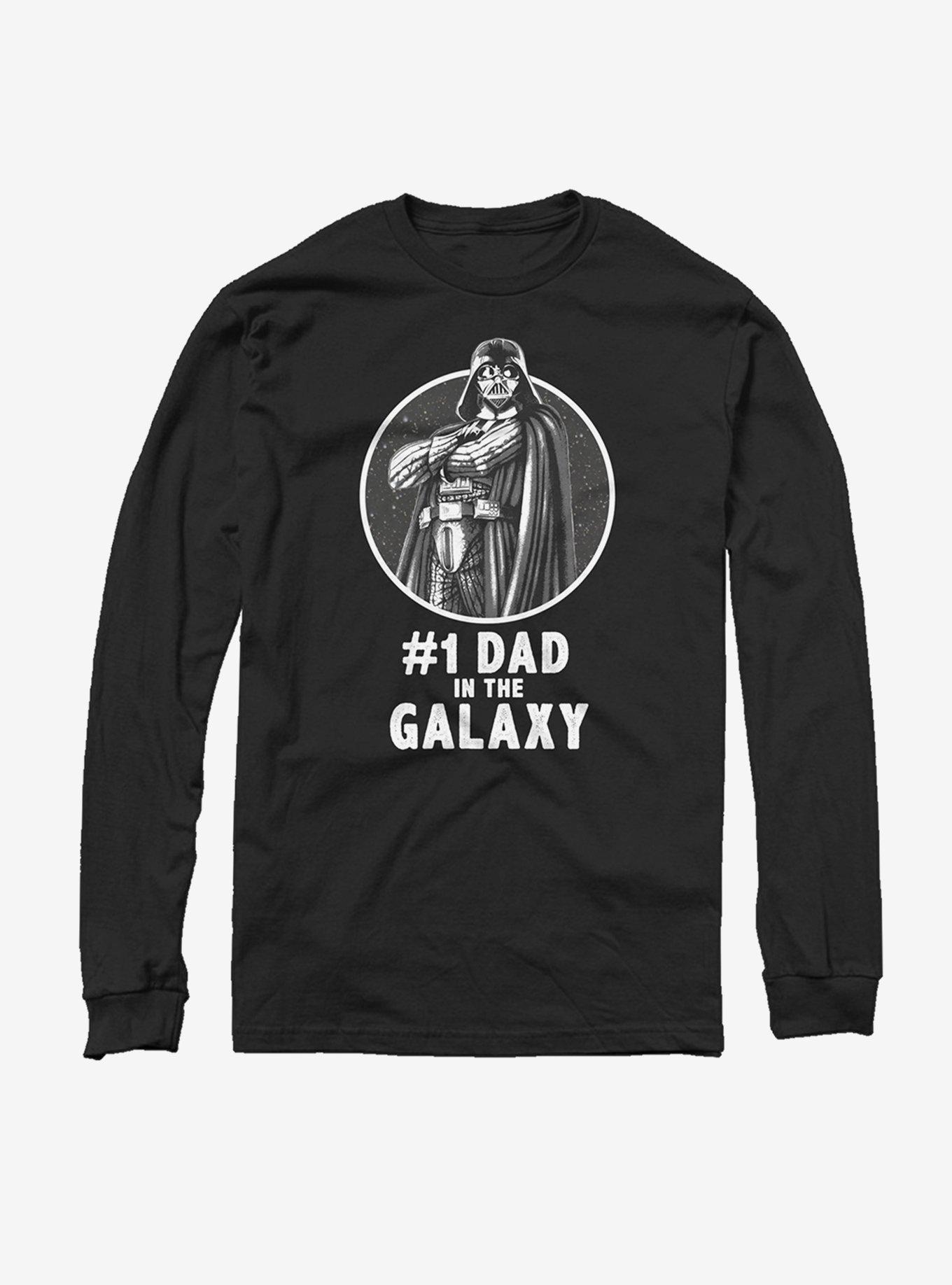 Star Wars Darth Vader Best Dad Long Sleeve T-Shirt, BLACK, hi-res