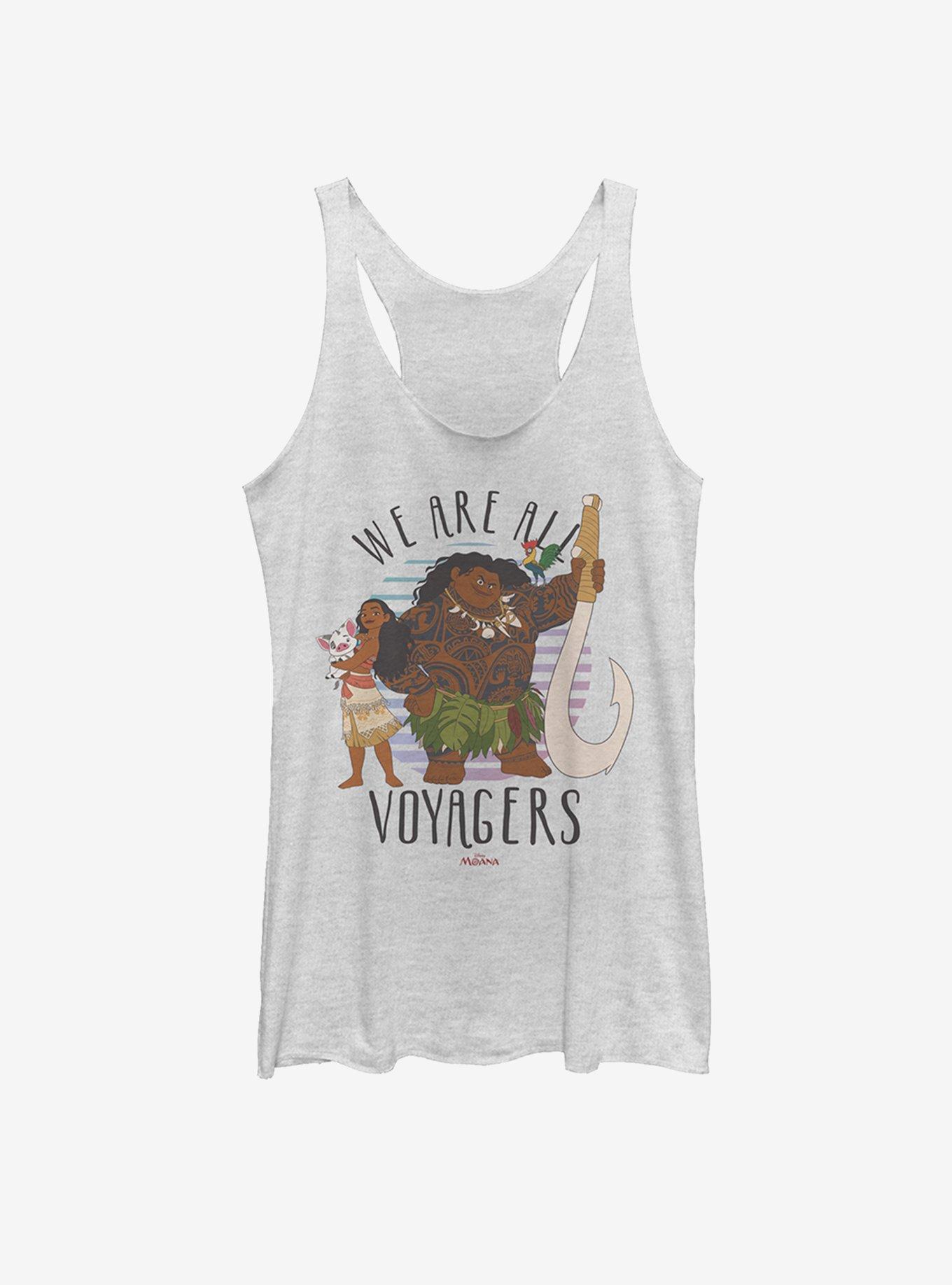 Disney Moana Characters Voyagers Womens Tank, WHITE HTR, hi-res