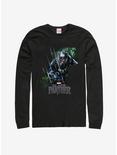 Marvel Black Panther Jungle Silhouette Long Sleeve T-Shirt, BLACK, hi-res