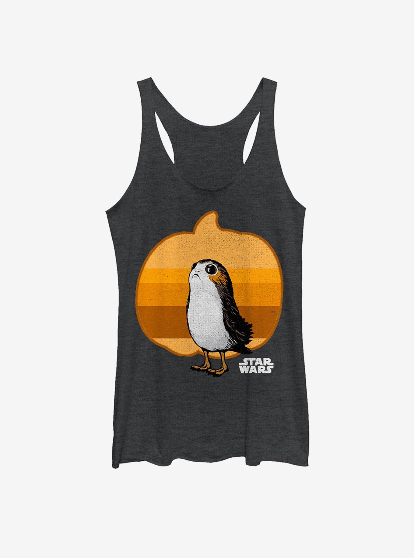Star Wars Halloween Porg Pumpkin Womens Tank, , hi-res