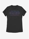 Star Wars The Force Awakens Starry Logo Womens T-Shirt, BLACK, hi-res