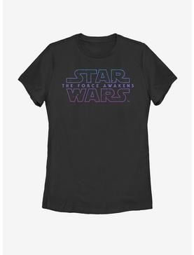 Star Wars The Force Awakens Starry Logo Womens T-Shirt, , hi-res