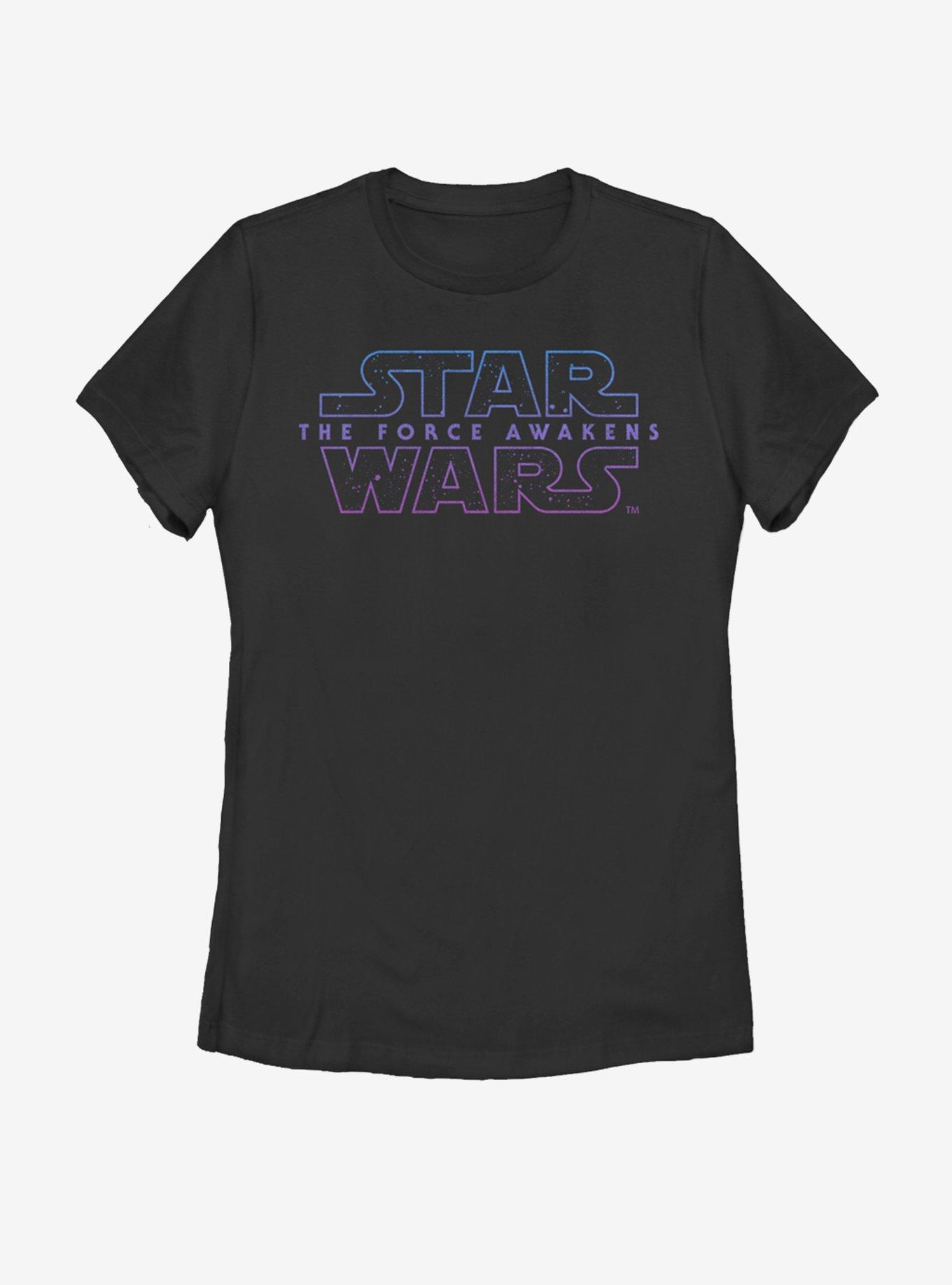 Star Wars The Force Awakens Starry Logo Womens T-Shirt, , hi-res