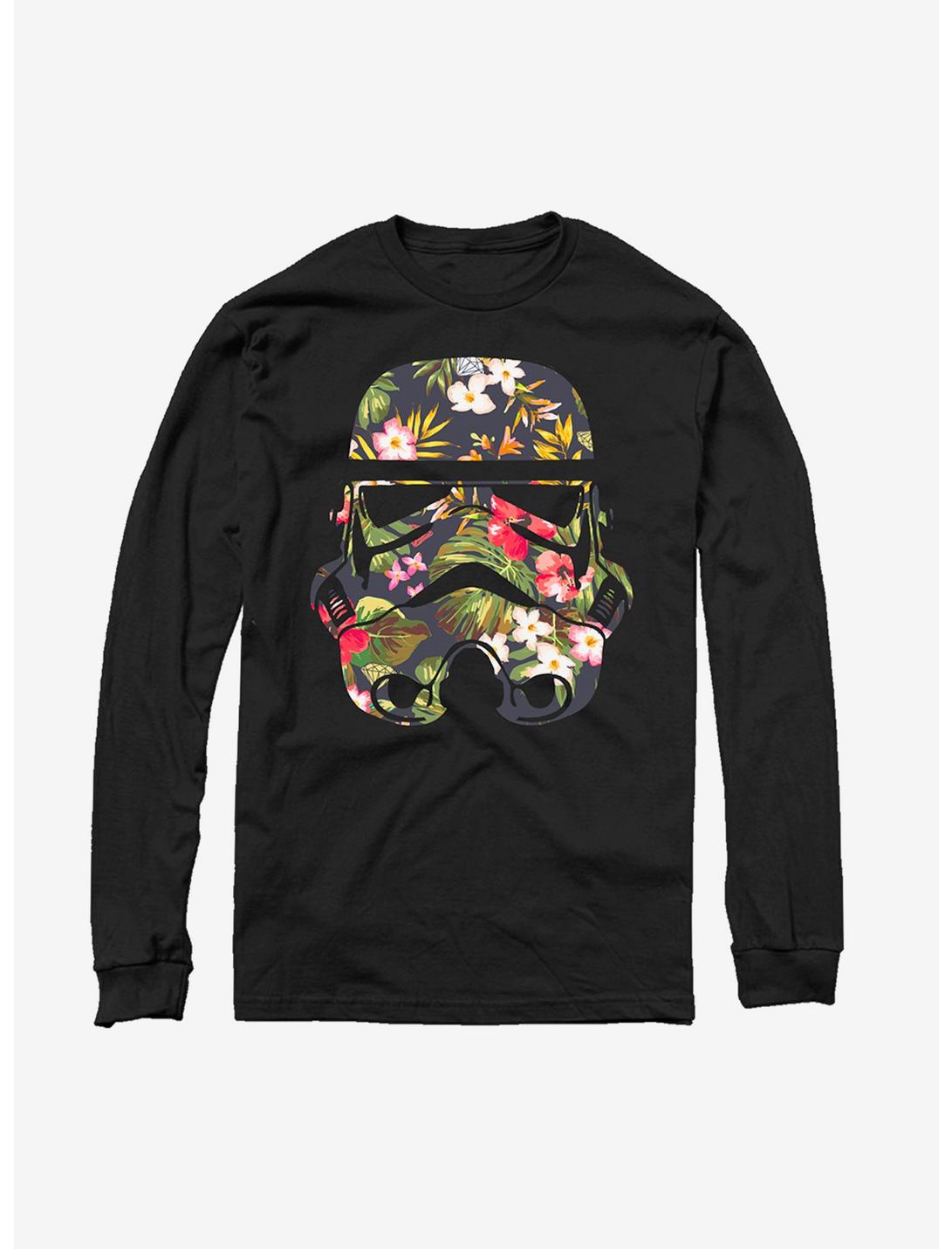 Star Wars Tropical Stormtrooper Long Sleeve T-Shirt, BLACK, hi-res