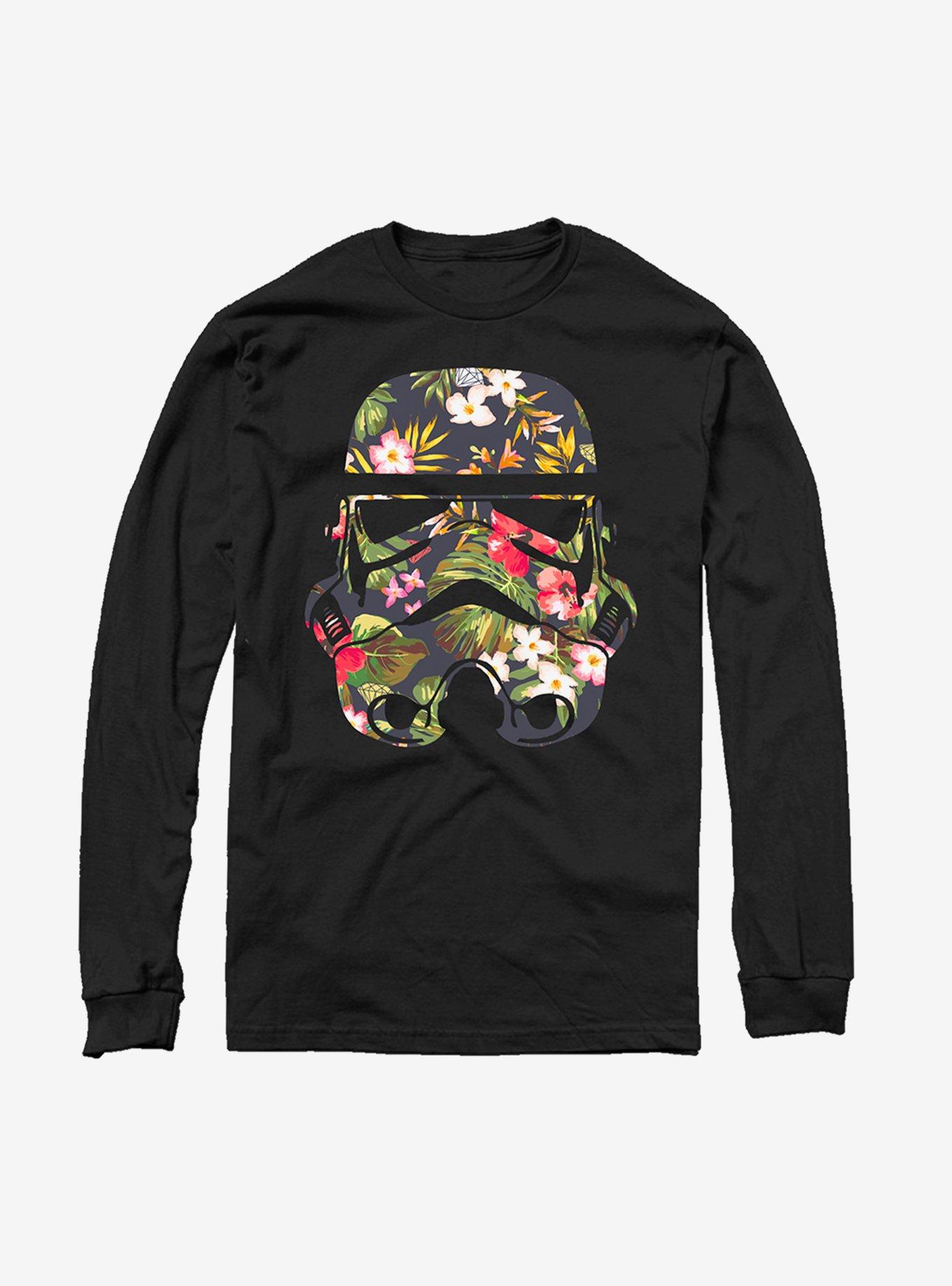 Star Wars Tropical Stormtrooper Long Sleeve T-Shirt, BLACK, hi-res