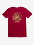 Harry Potter Hogwarts Christmas Crest T-Shirt, INDEPENDENCE RED, hi-res