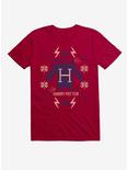 Harry Potter Christmas Sweater T-Shirt, INDEPENDENCE RED, hi-res