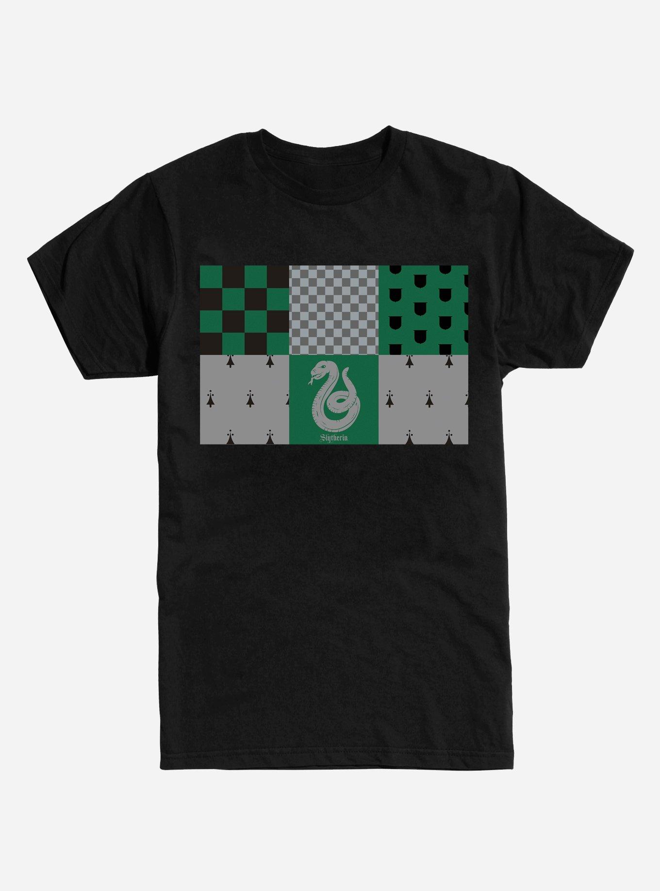Harry Potter Slytherin Checkered Patterns T-Shirt, , hi-res