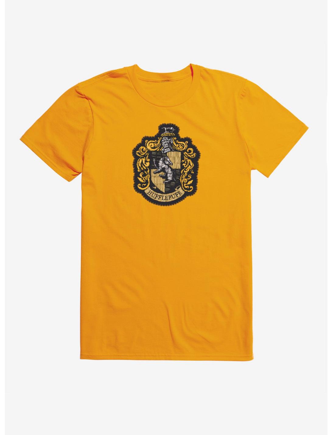 Harry Potter Hufflepuff Coat of Arms T-Shirt, GOLD, hi-res