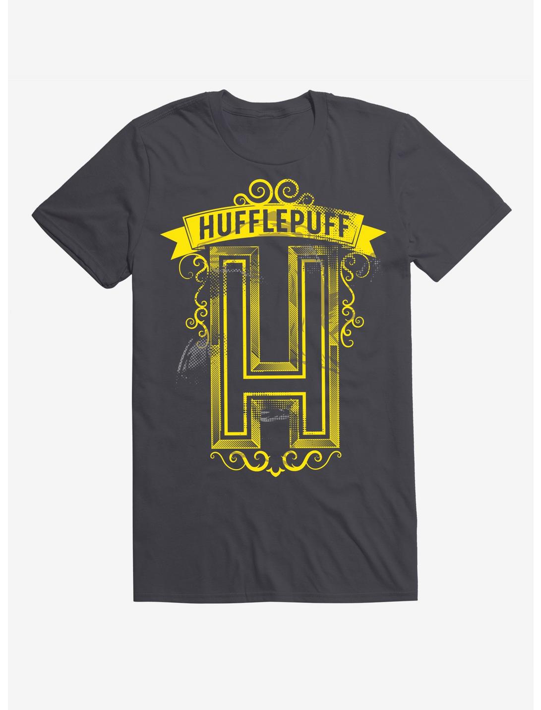Harry Potter Hufflepuff H T-Shirt, CHARCOAL, hi-res
